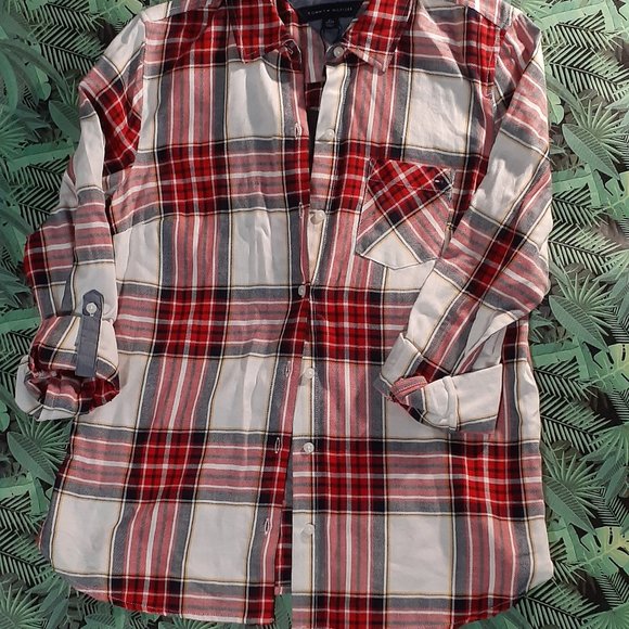 Women Tommy Hilfiger Plaid Shirt - Picture 4 of 4